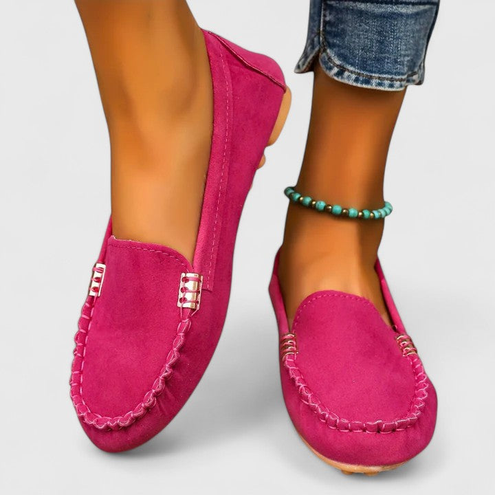 Reagen – Suede Moc Toe Driving Loafers