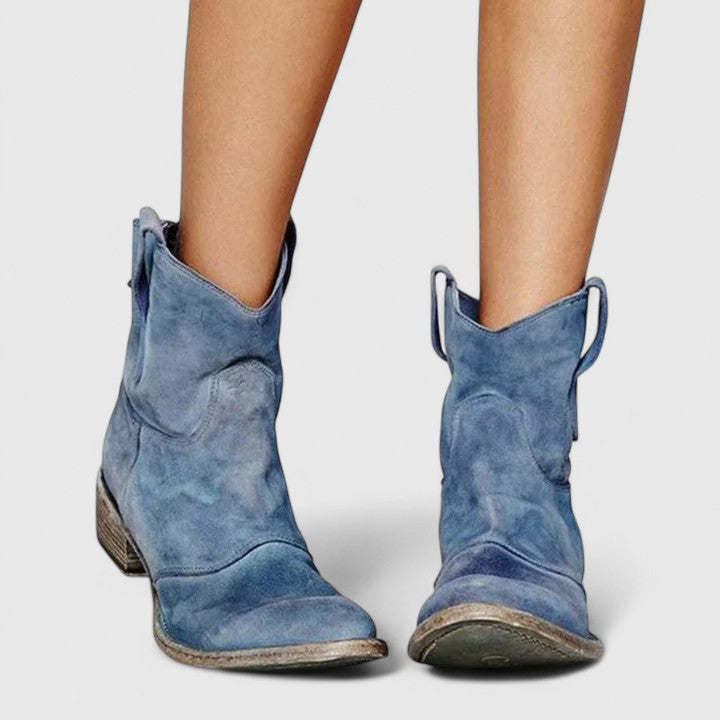 Adaline – Suede Slouchy Ankle Boots