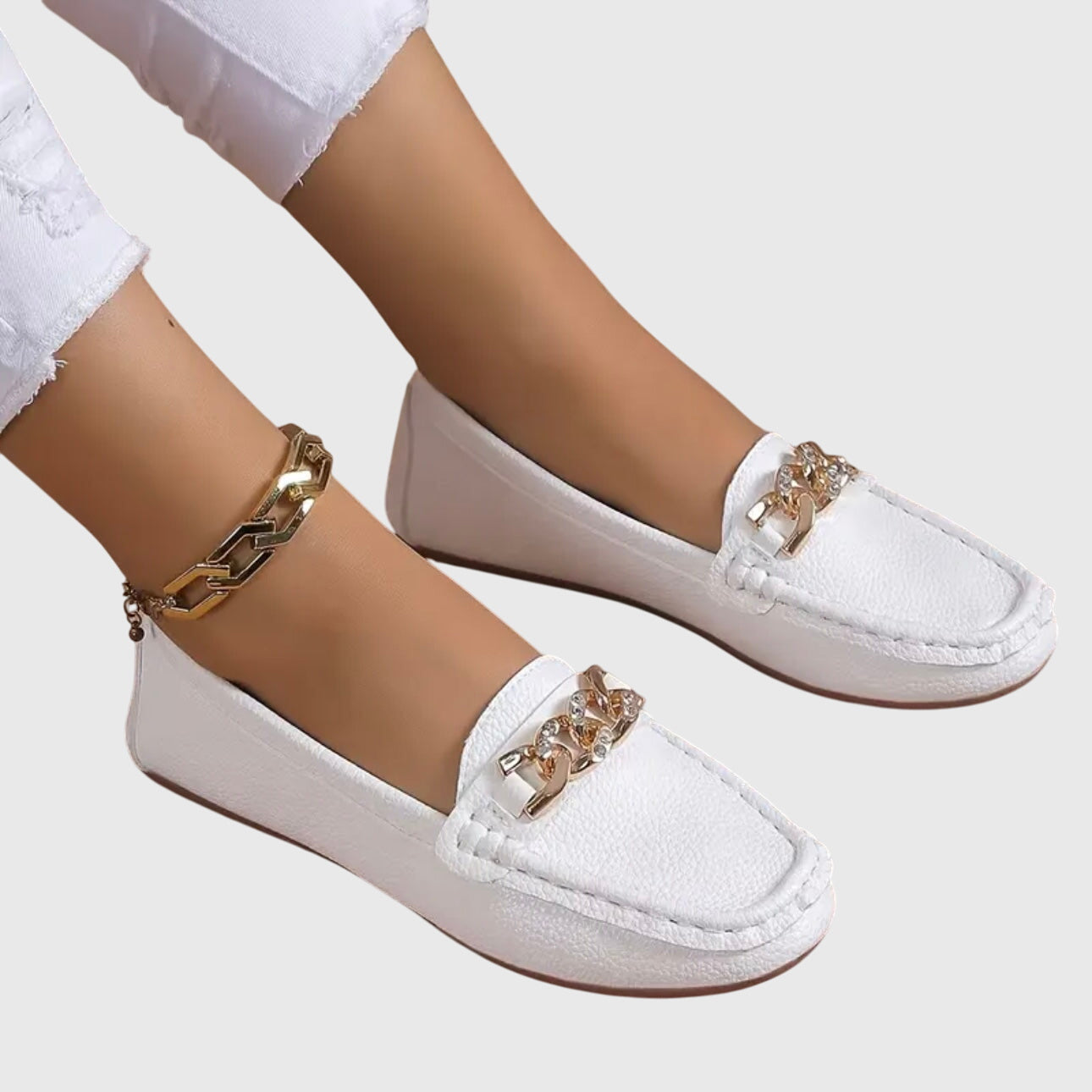 Diana – Chunky Chain Platform Loafers