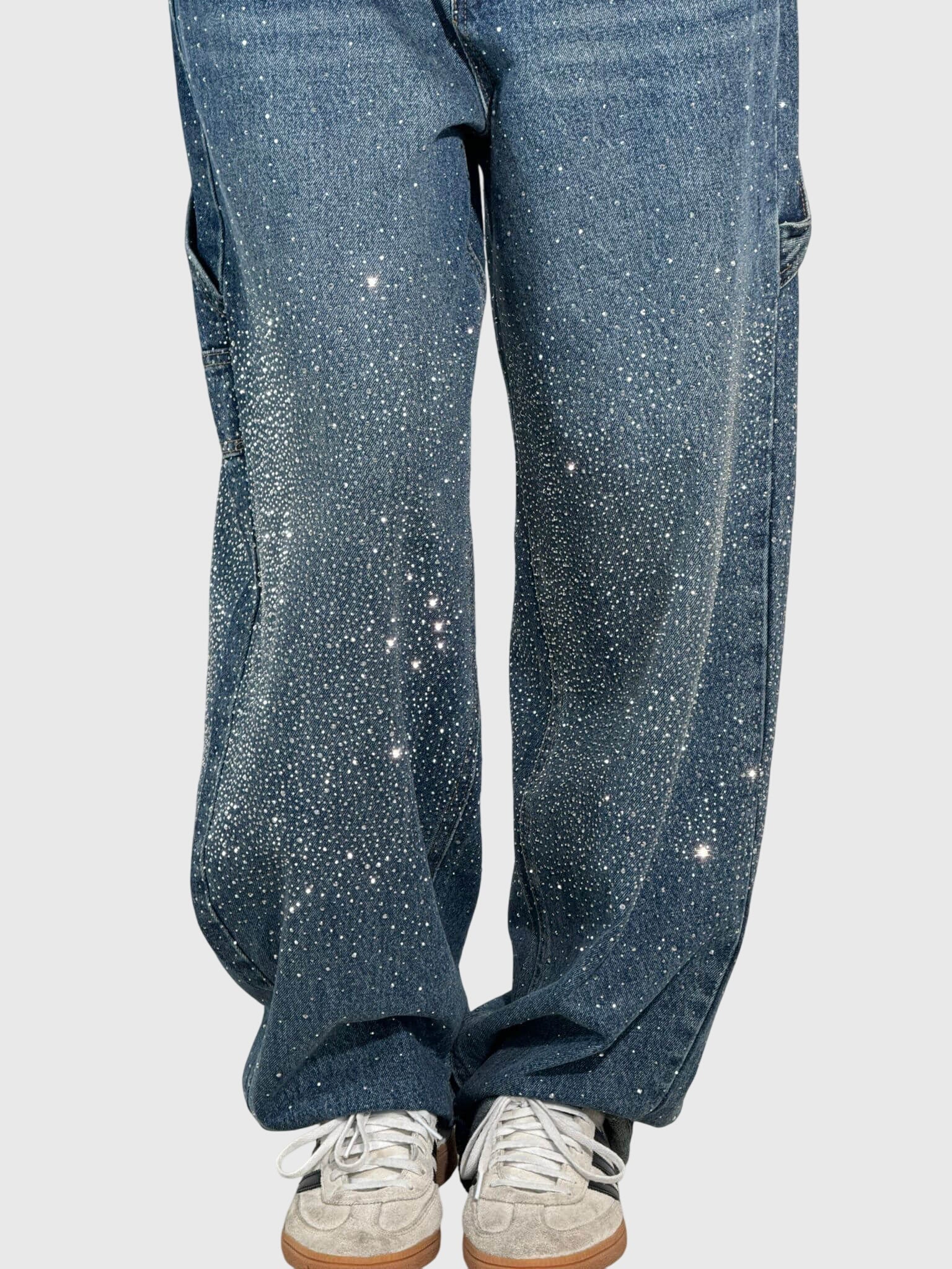 Catalina – Rhinestone Baggy Wide Leg Jeans