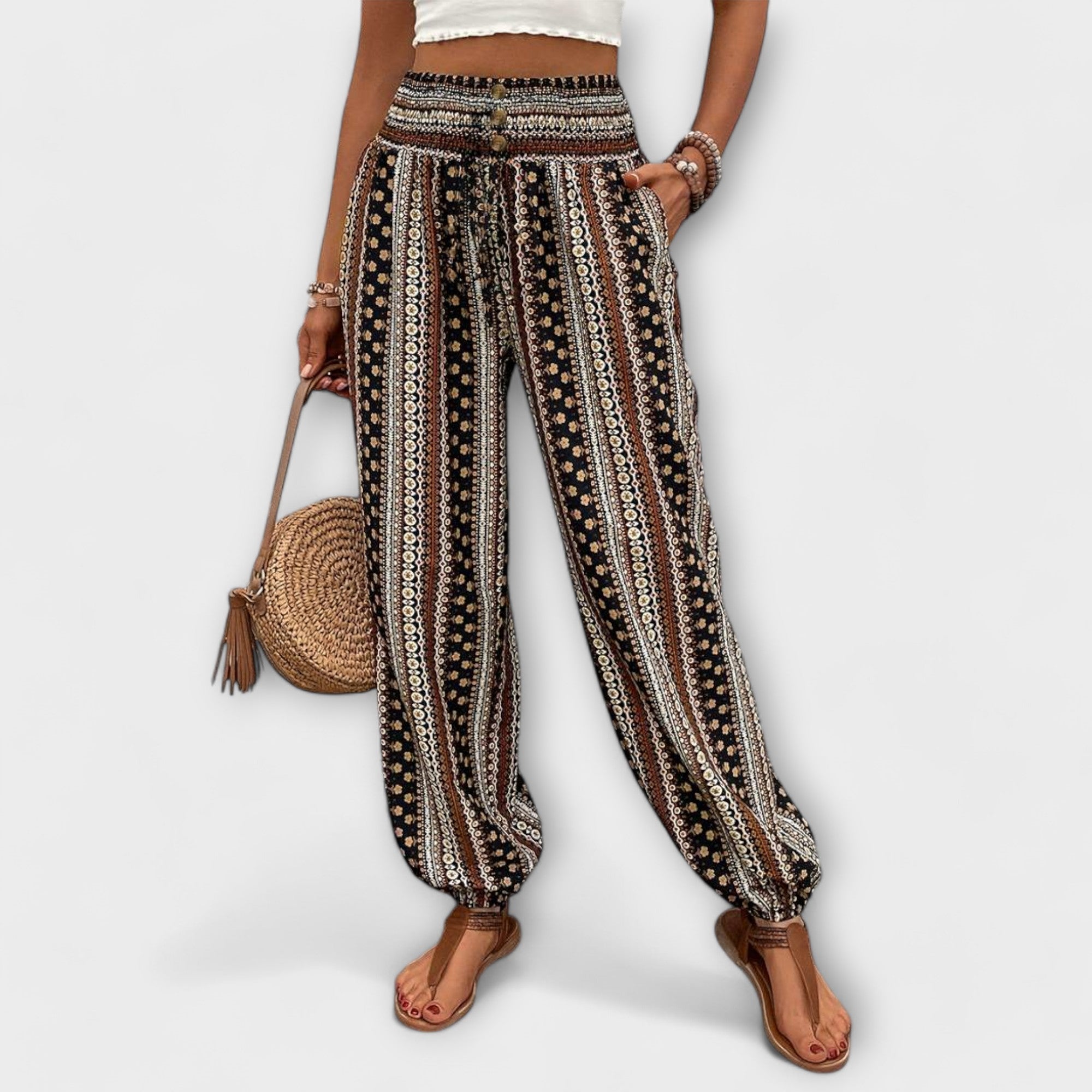 Catherine – Boho Print Harem Pants