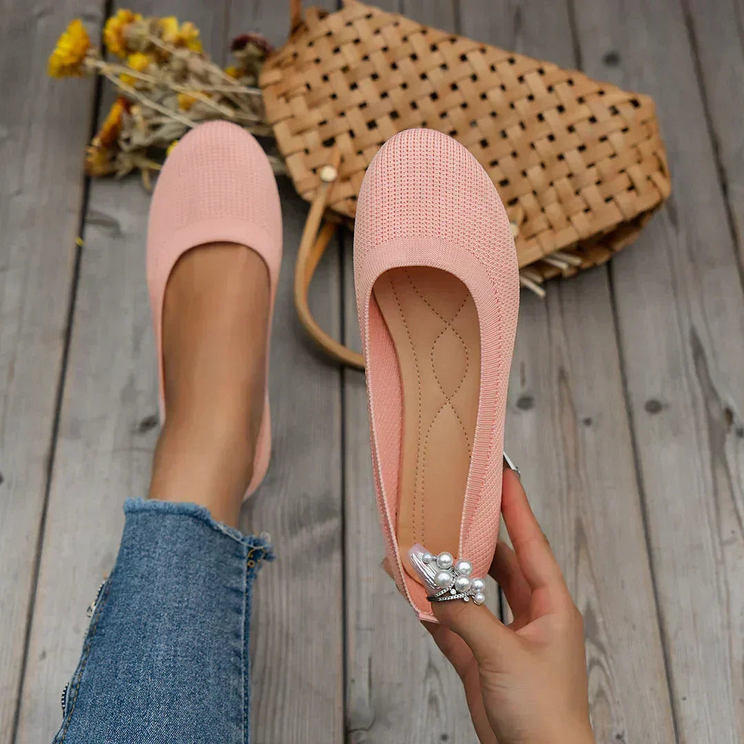Penelope – Slip On Almond Toe Ballet Flats