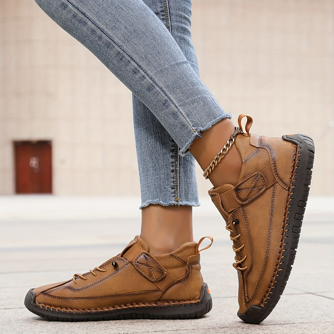 Eden – Suede Lace Up Walking Sneakers