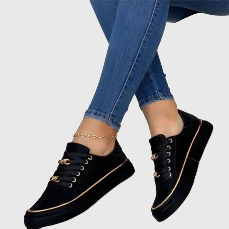 Isabelle – Lace Up Low Top Walking Sneakers