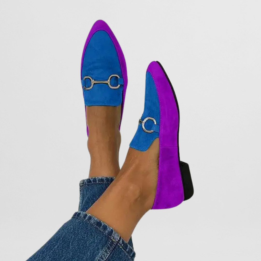 Chloe – Suede Horsebit Slip On Loafers