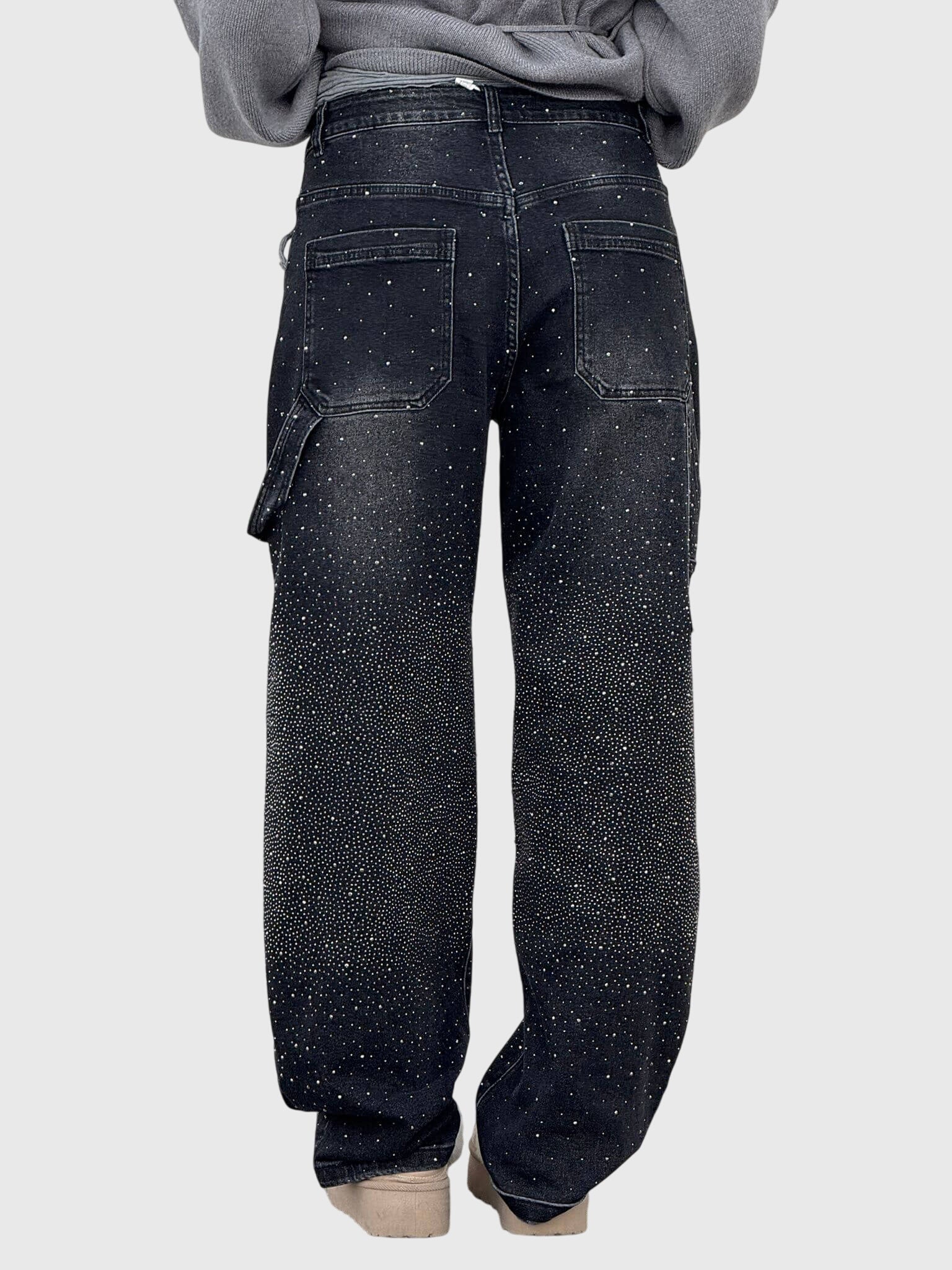 Catalina – Rhinestone Baggy Wide Leg Jeans