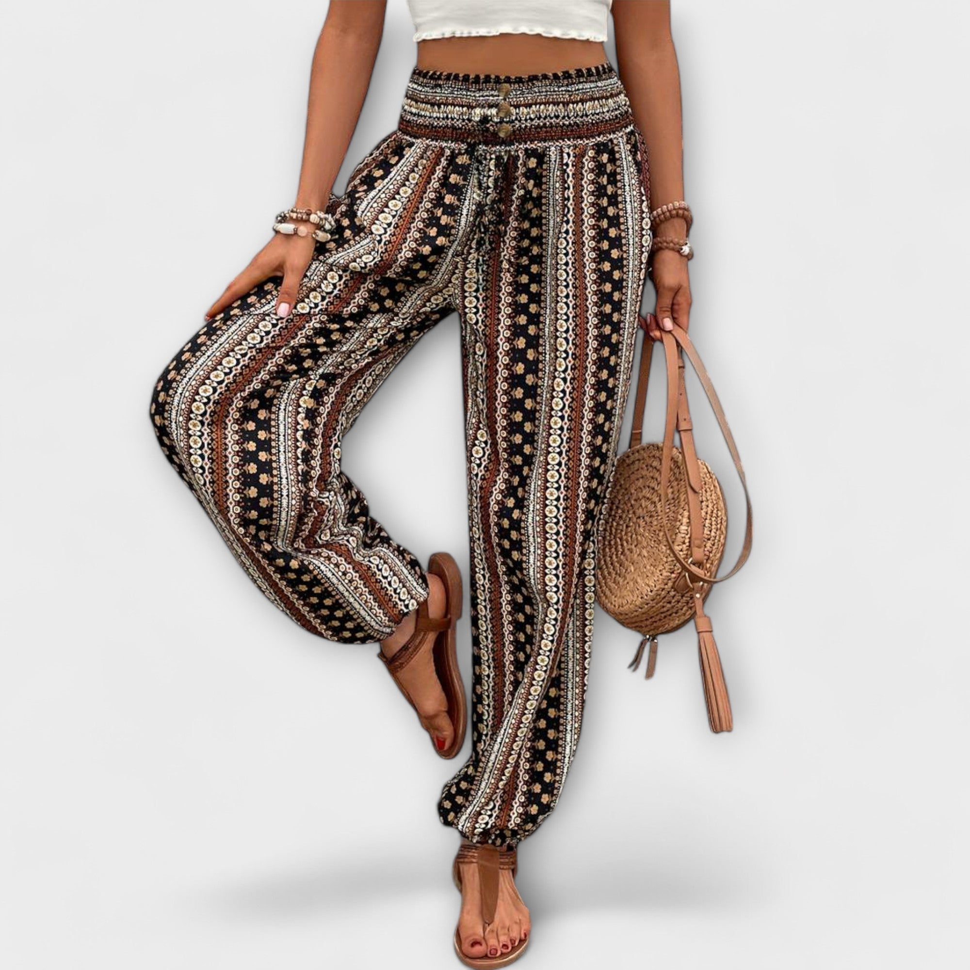Catherine – Boho Print Harem Pants