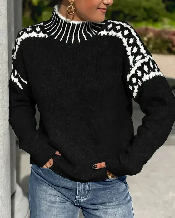 Blakely – Fair Isle Turtleneck Knit Sweater