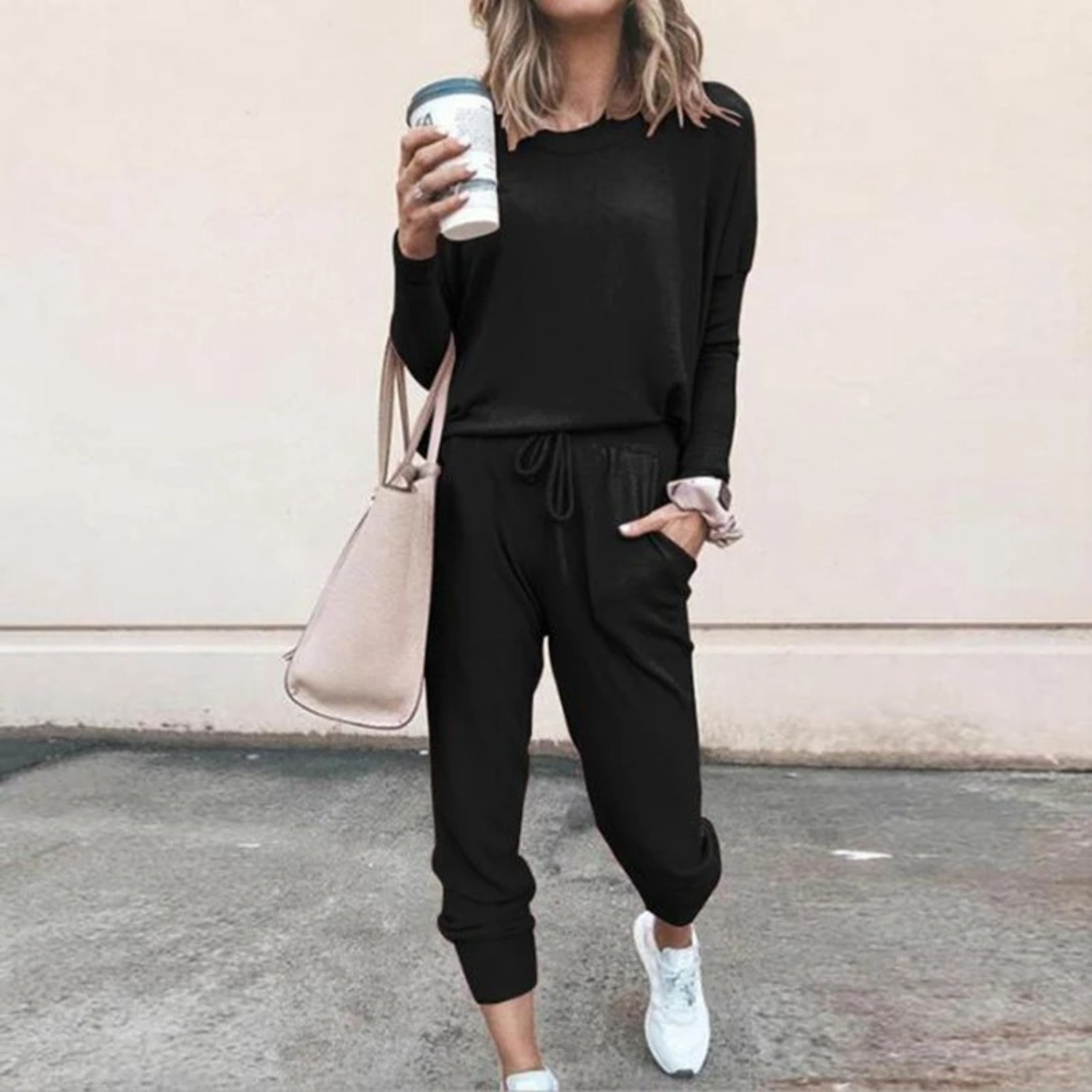 Victoria – Crew Neck Sweatshirt And Joggers Lounge Set