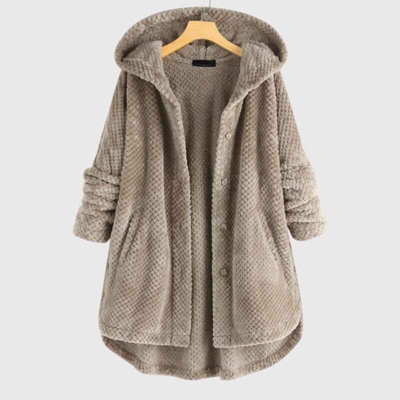 Sienna – Sherpa Fleece Button Up Jacket