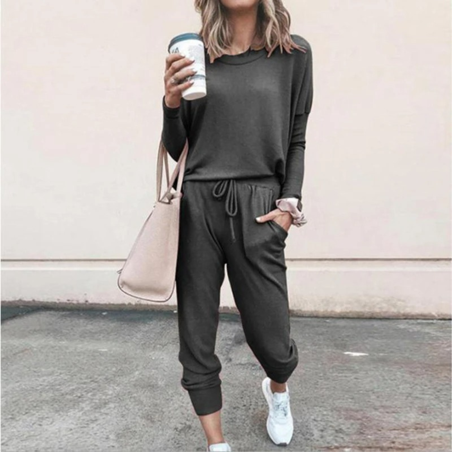 Victoria – Crew Neck Sweatshirt And Joggers Lounge Set