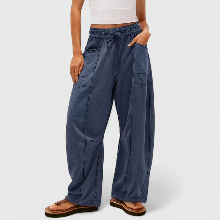 Ophelia – Pleated Barrel Leg Pants