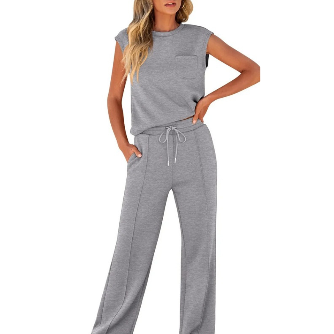 Skylar – Tank Top And Straight Leg Pants Lounge Co-ord