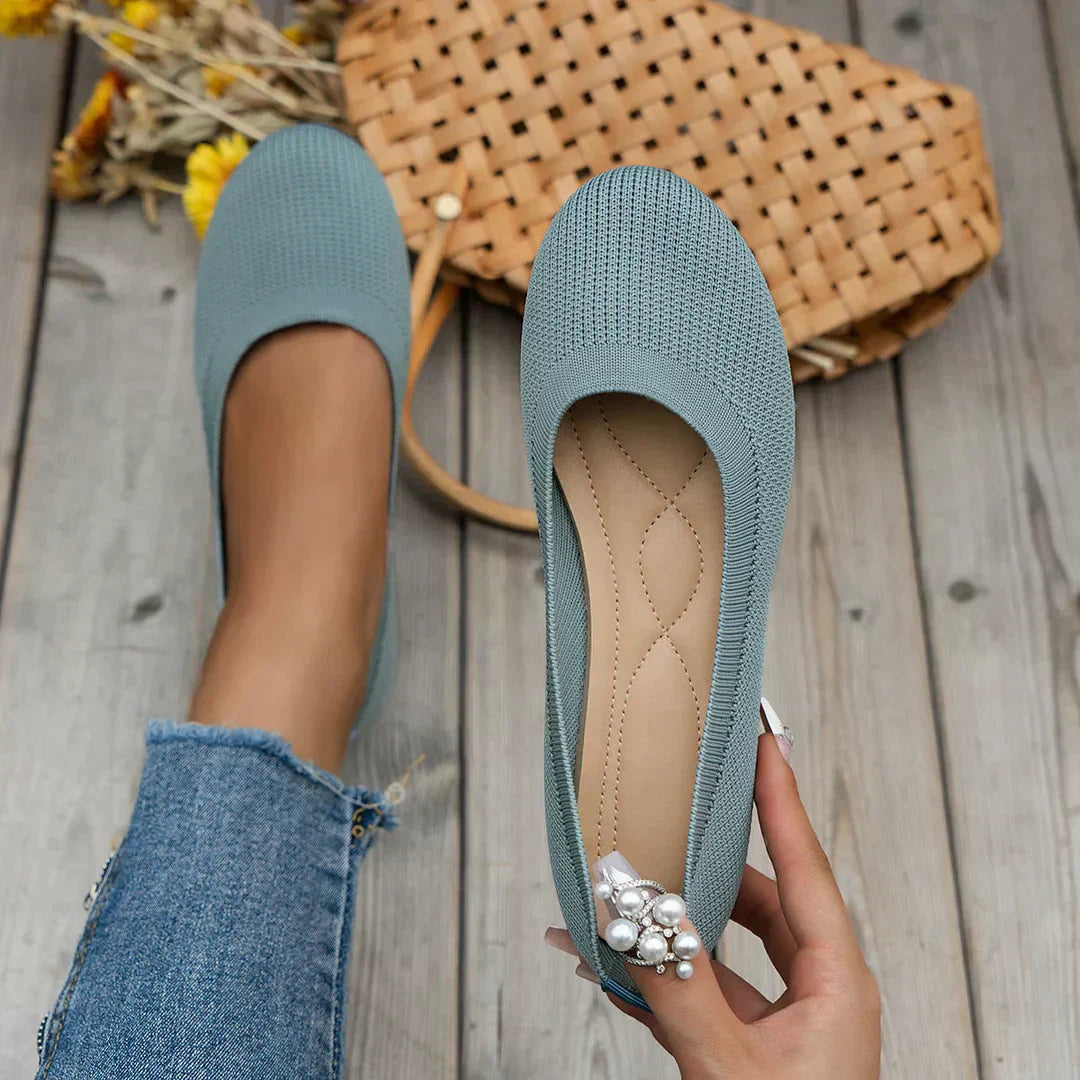 Penelope – Slip On Almond Toe Ballet Flats