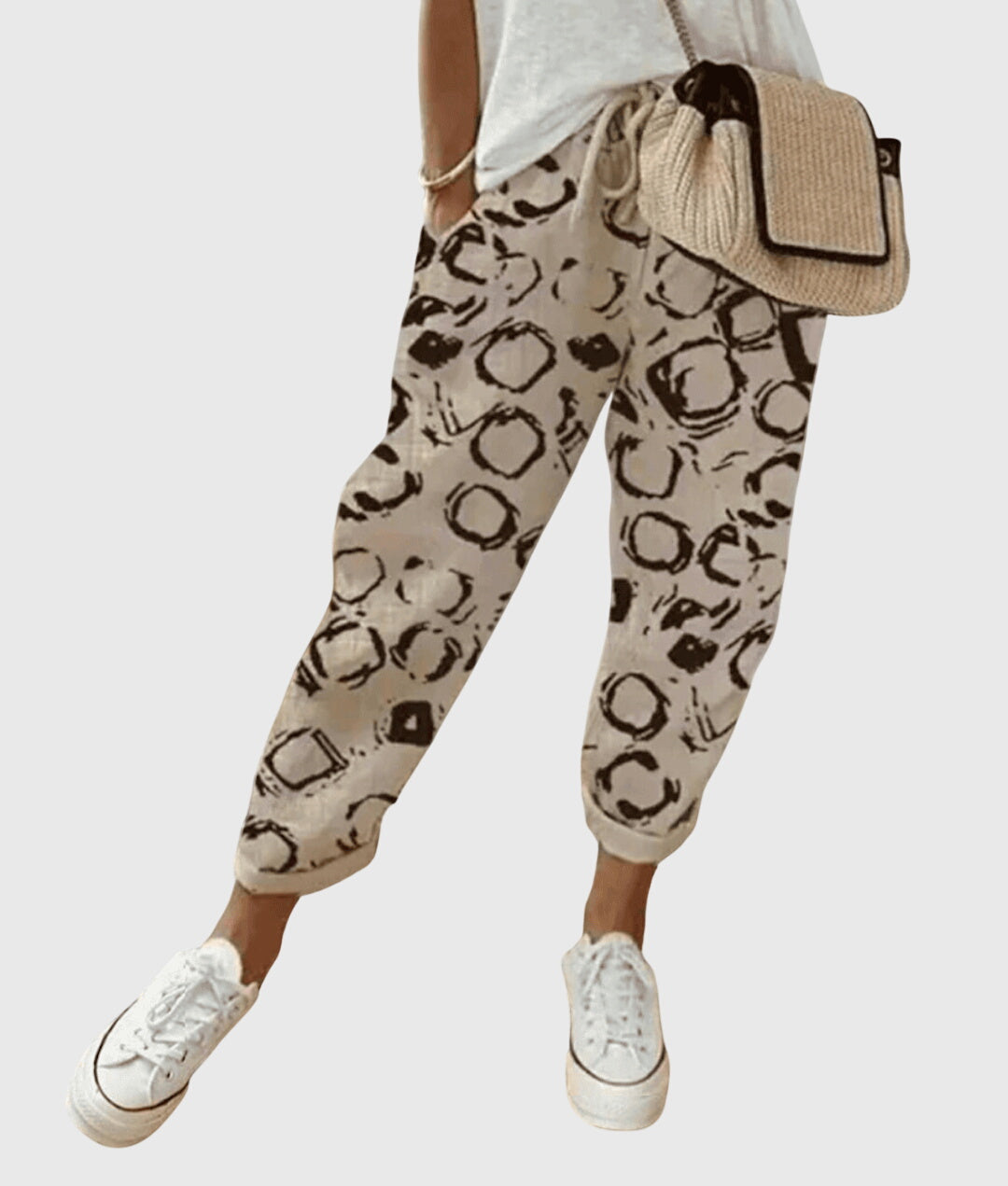 Sienna – Abstract Print Jogger Pants