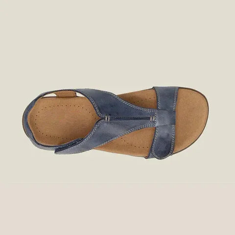 Mabel – Toe Loop Flat Slide Sandals