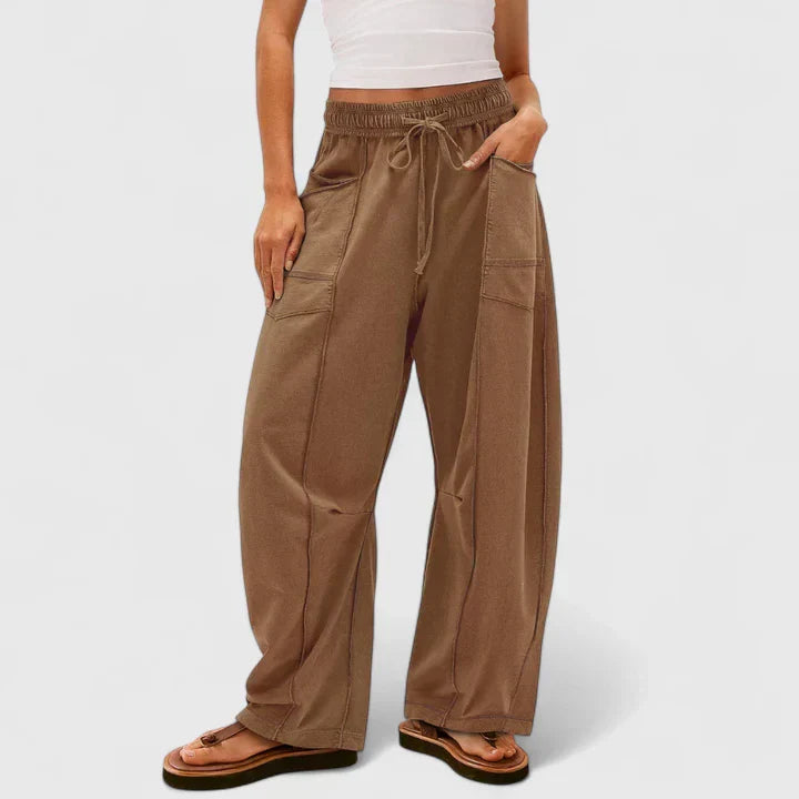 Ophelia – Pleated Barrel Leg Pants