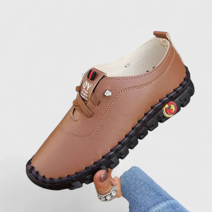Eloise – Faux Leather Lace Up Comfort Shoes