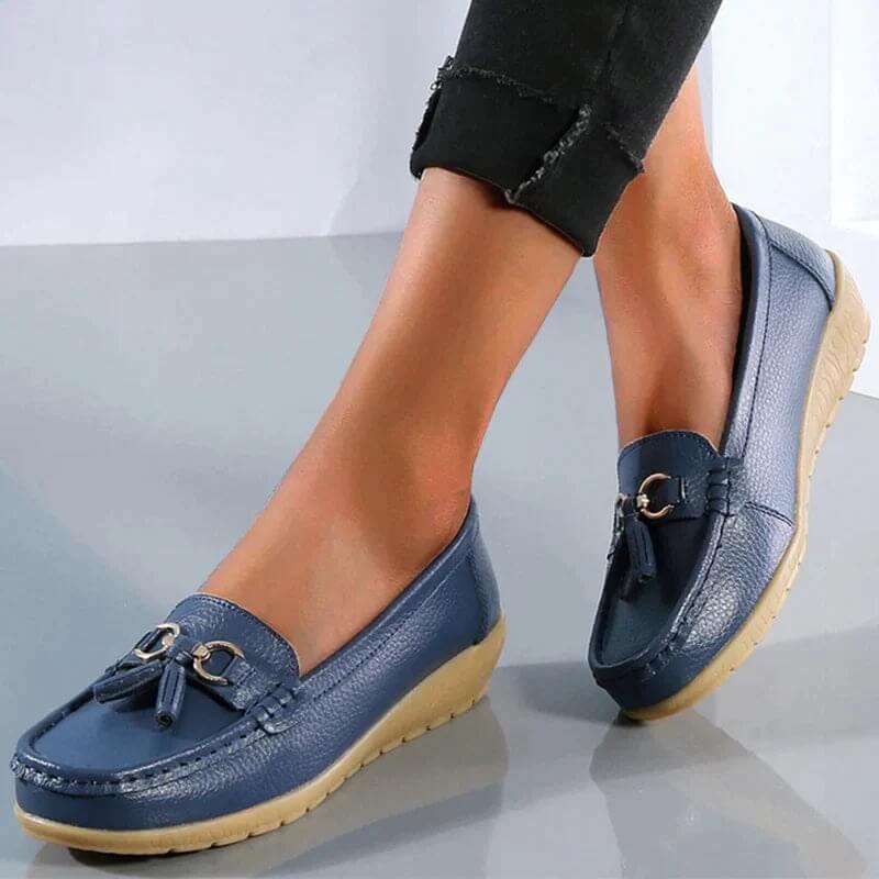 Mabel – Suede Tassel Slip On Loafers