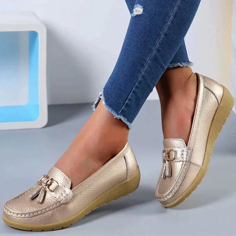 Mabel – Suede Tassel Slip On Loafers