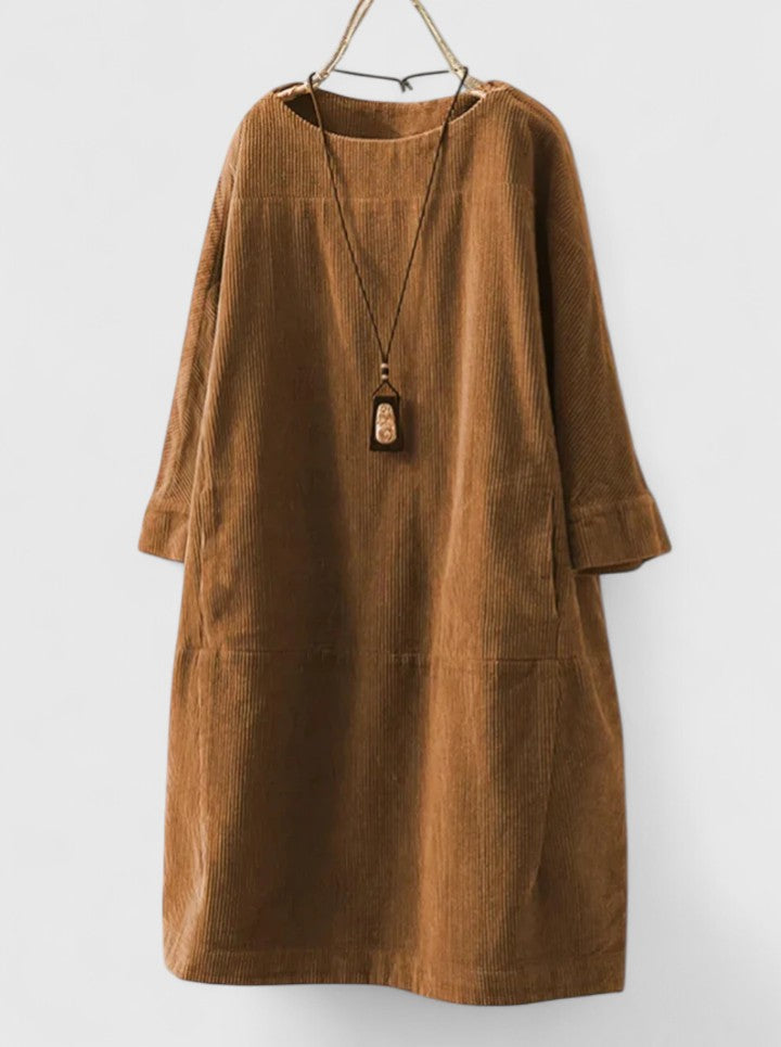 Adalynn – Oversized Long Sleeve Cocoon Dress