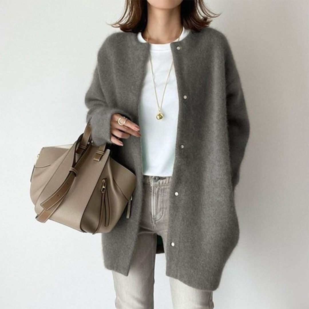 Mariana – Oversized Open Front Knit Cardigan