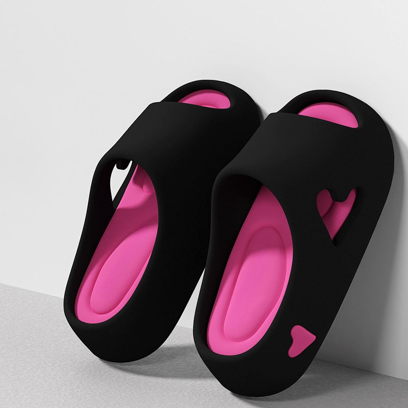 Harper – Heart Cutout Slide Sandals