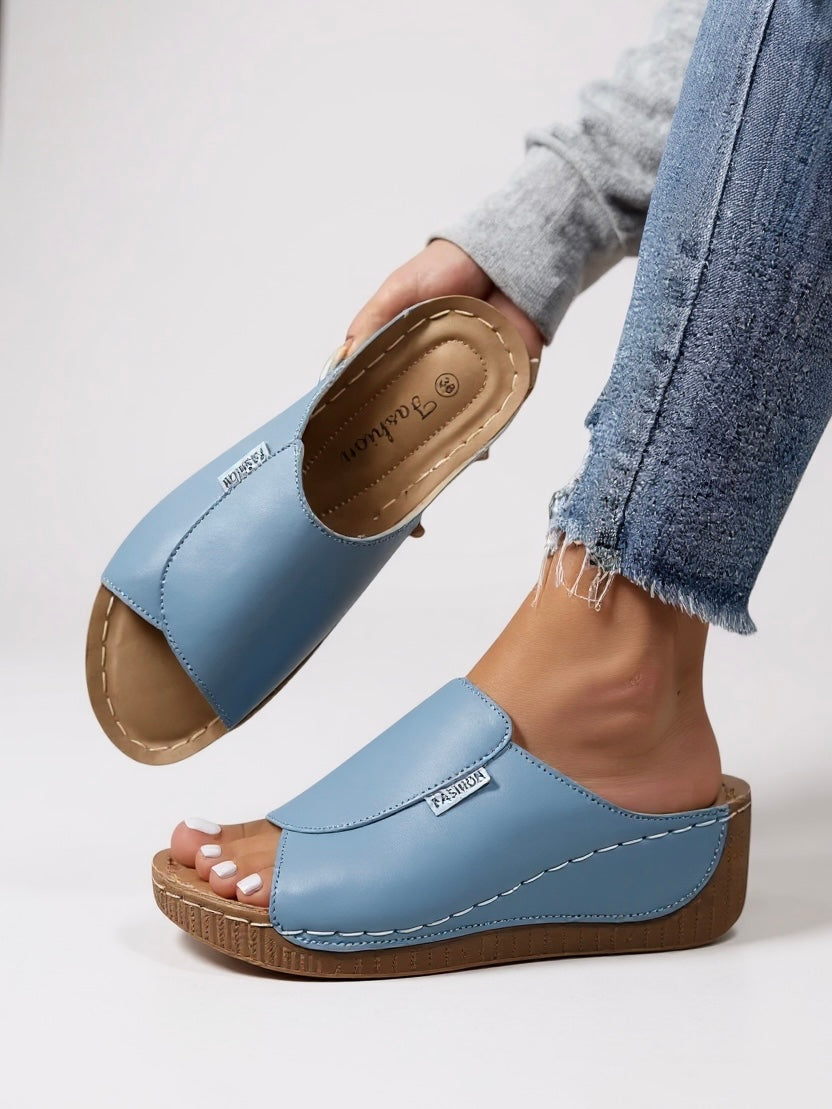 Margot – Platform Wedge Slide Sandals