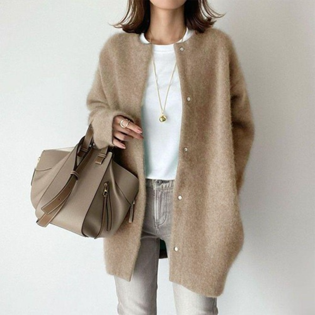 Mariana – Oversized Open Front Knit Cardigan
