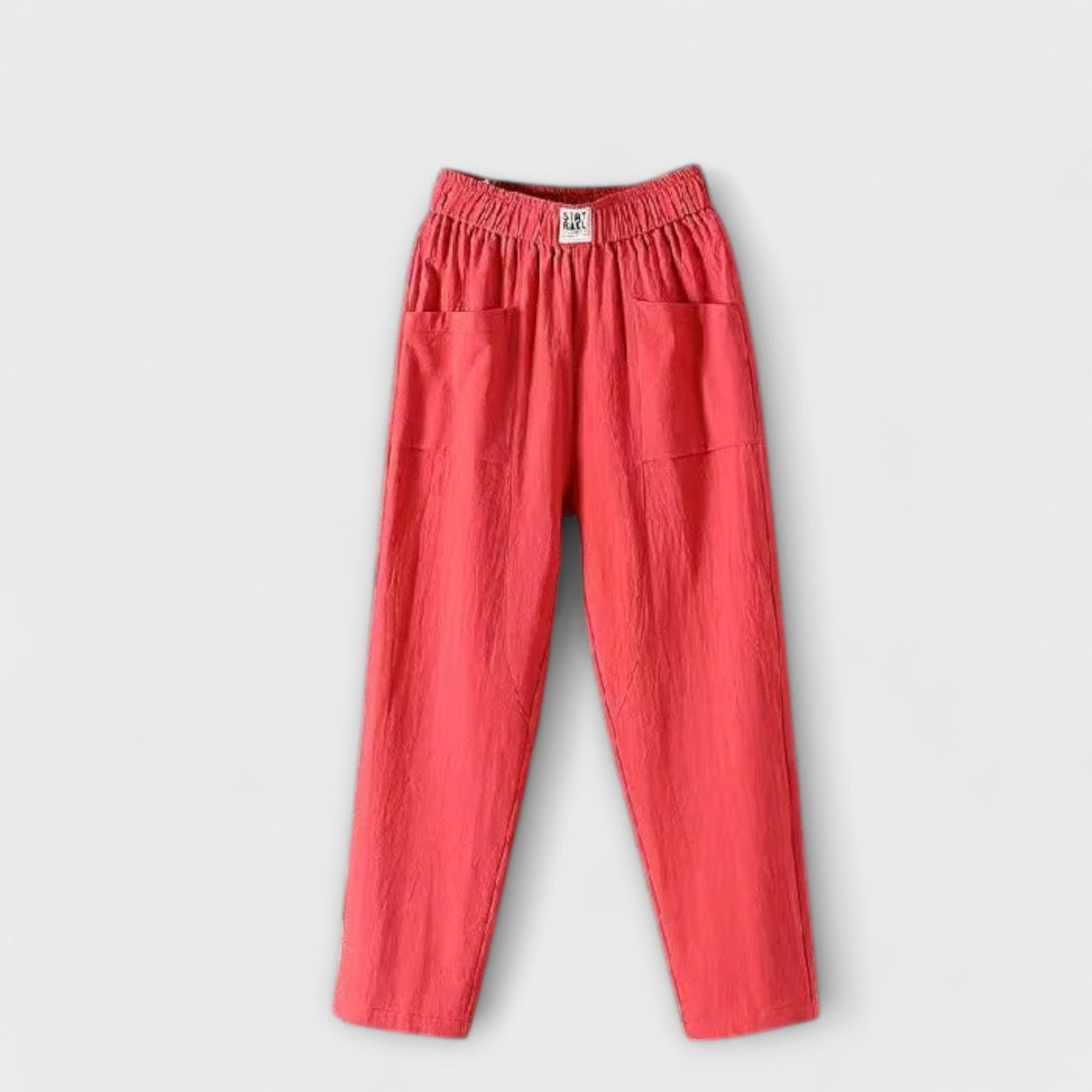 Adriana – Elastic Waist Cropped Wide Leg Pants