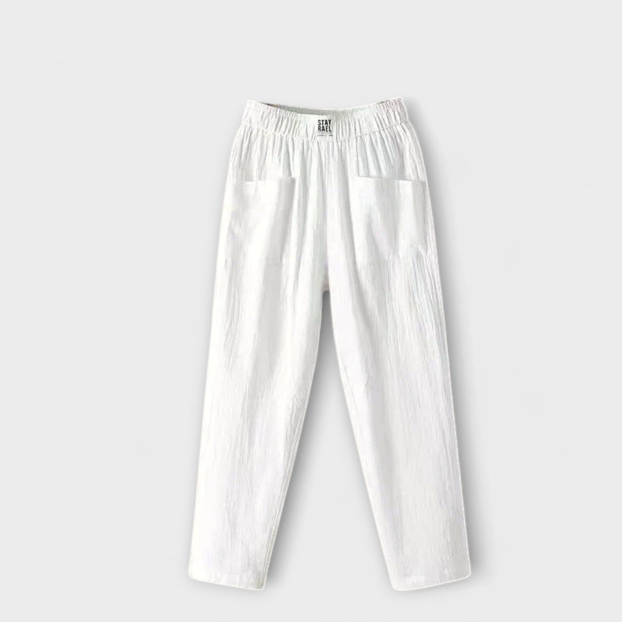 Adriana – Elastic Waist Cropped Wide Leg Pants