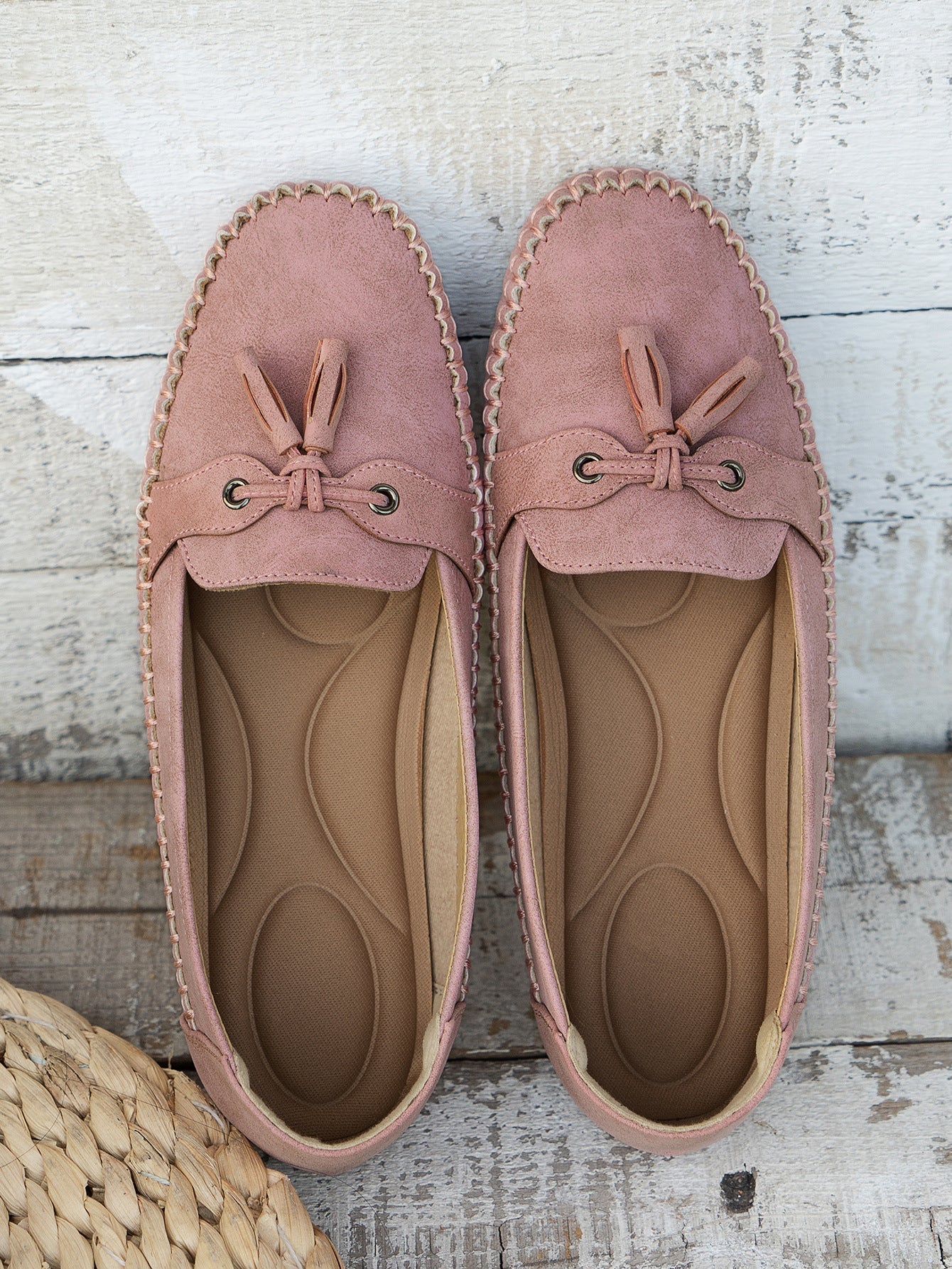 Josie – Suede Tassel Moc Toe Loafers