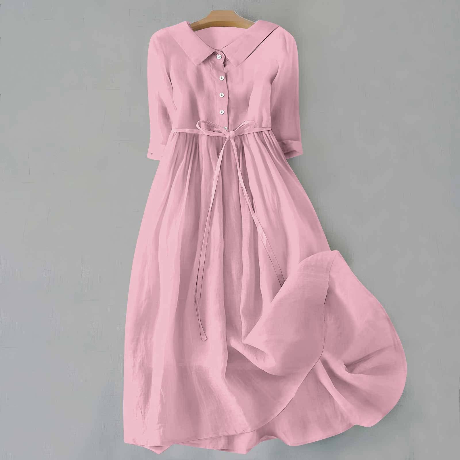 Ava – Ruffle V Neck Flowy Summer Midi Dress