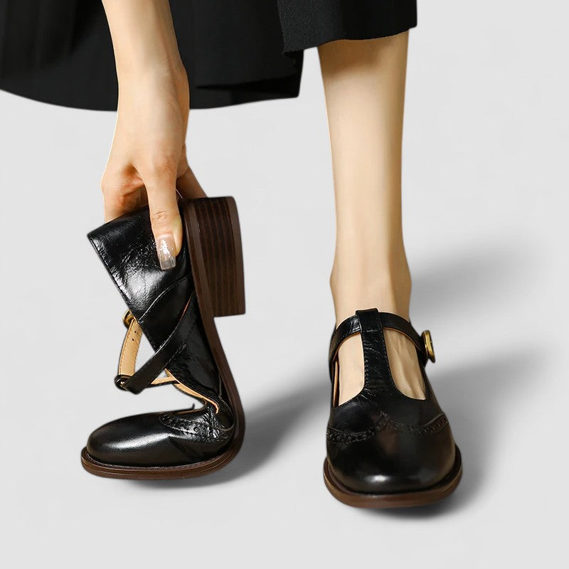 Norah – Square Toe Mary Jane Flats