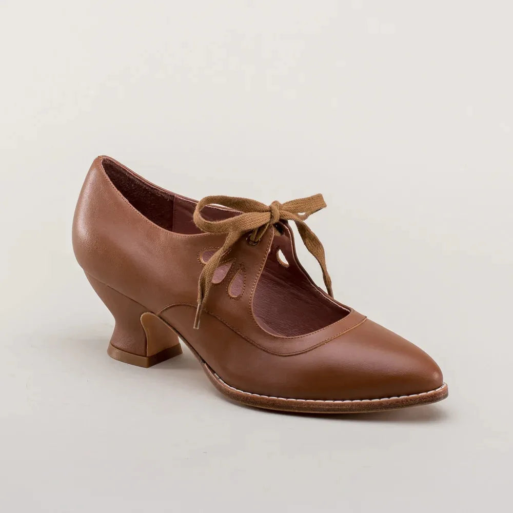 Rosalie – Pointed Toe Bow Kitten Heels