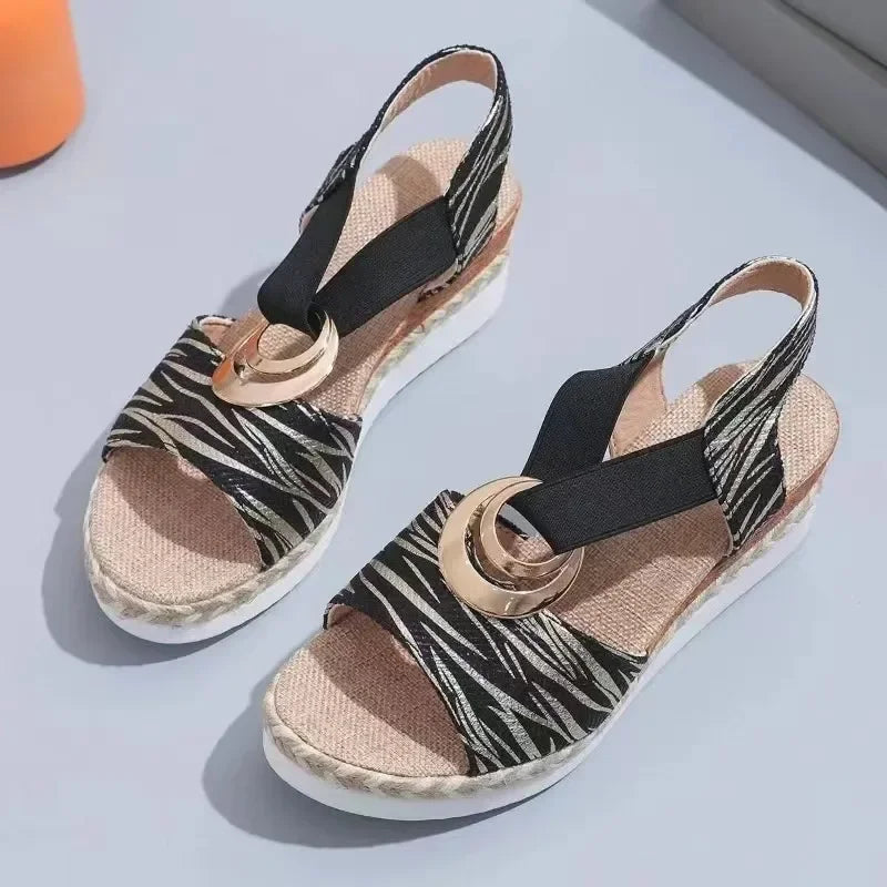 Noelle – Crisscross Slingback Espadrille Sandals