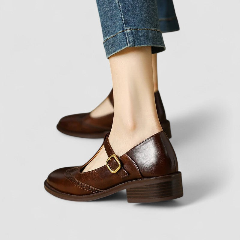 Norah – Square Toe Mary Jane Flats