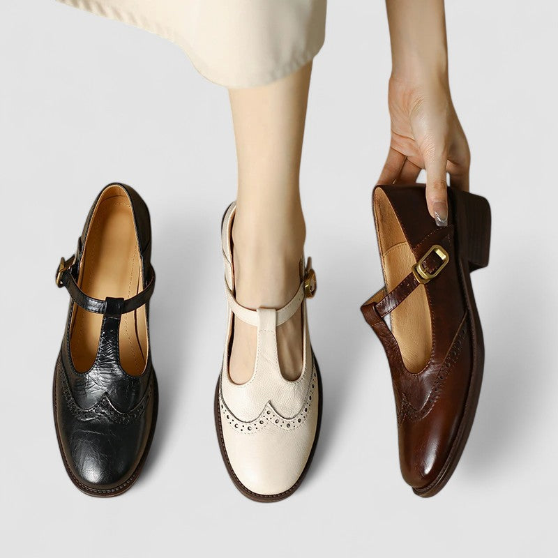 Norah – Square Toe Mary Jane Flats