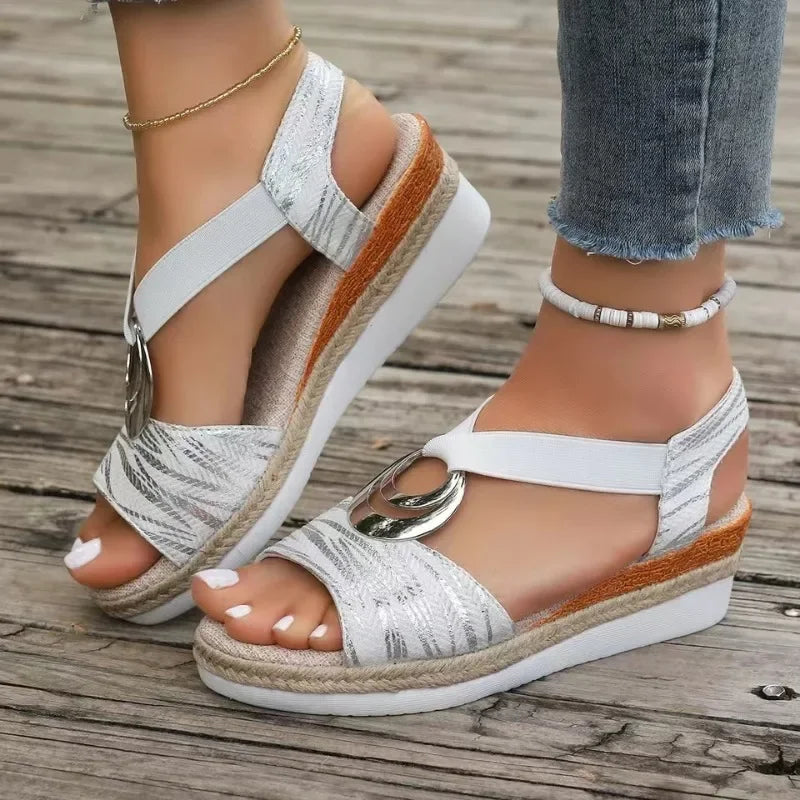 Noelle – Crisscross Slingback Espadrille Sandals