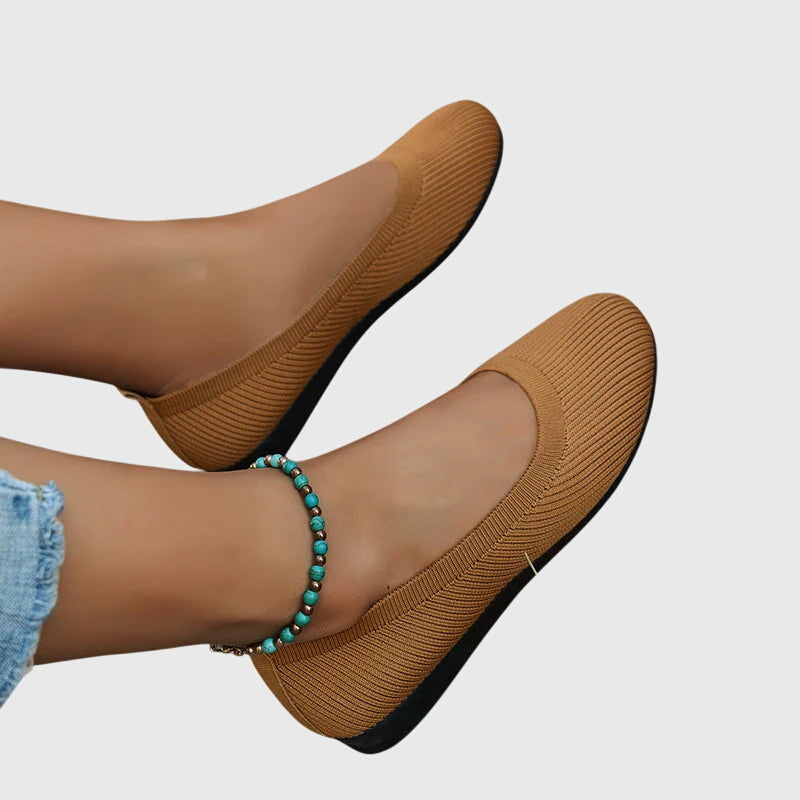 Ariana – Ankle Strap Round Toe Ballet Flats