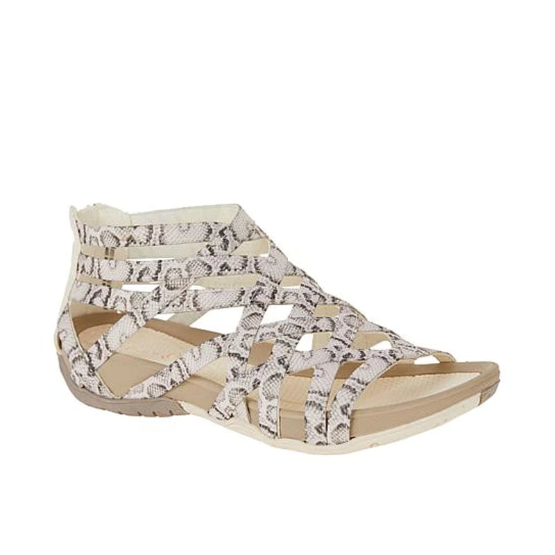 Diana – Woven Cutout Closed Toe Wedge Sandals