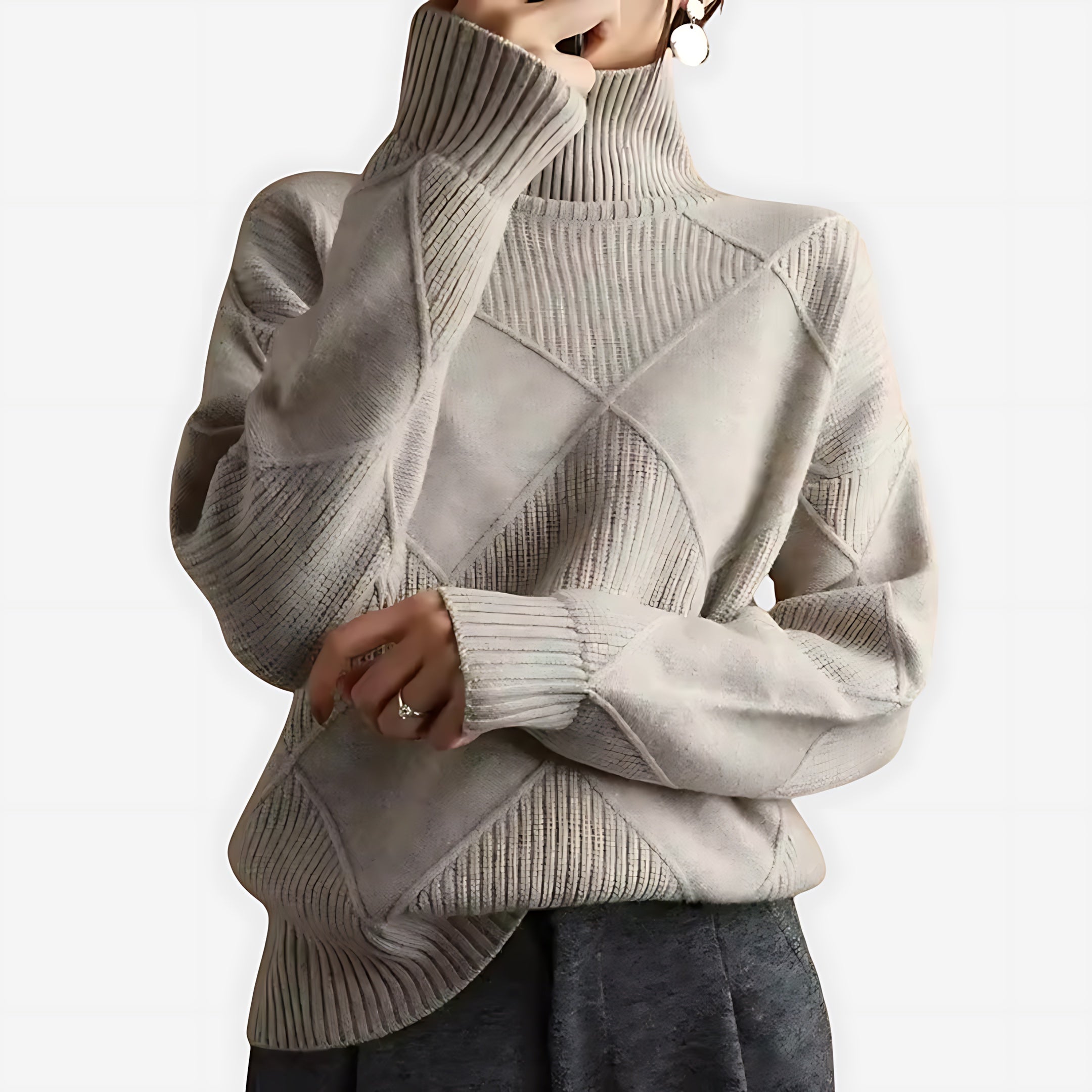 Aaliyah – Chunky Ribbed Turtleneck Sweater