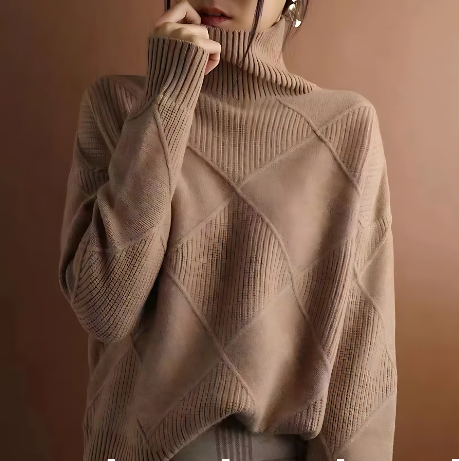 Aaliyah – Chunky Ribbed Turtleneck Sweater