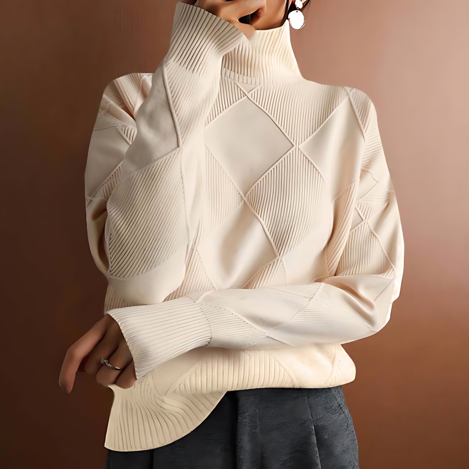 Aaliyah – Chunky Ribbed Turtleneck Sweater