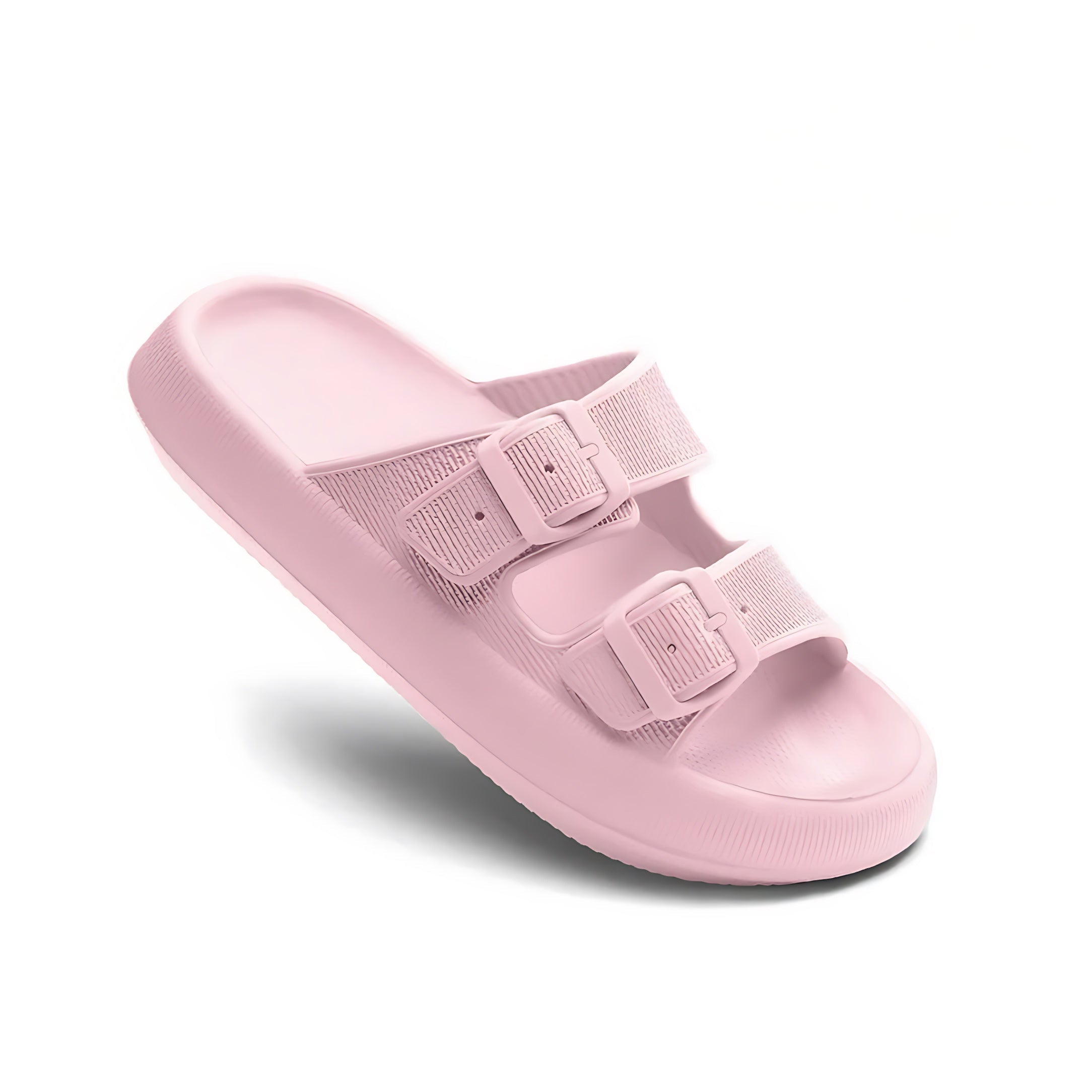 Abigail – Rubber Double Strap Slide Sandals