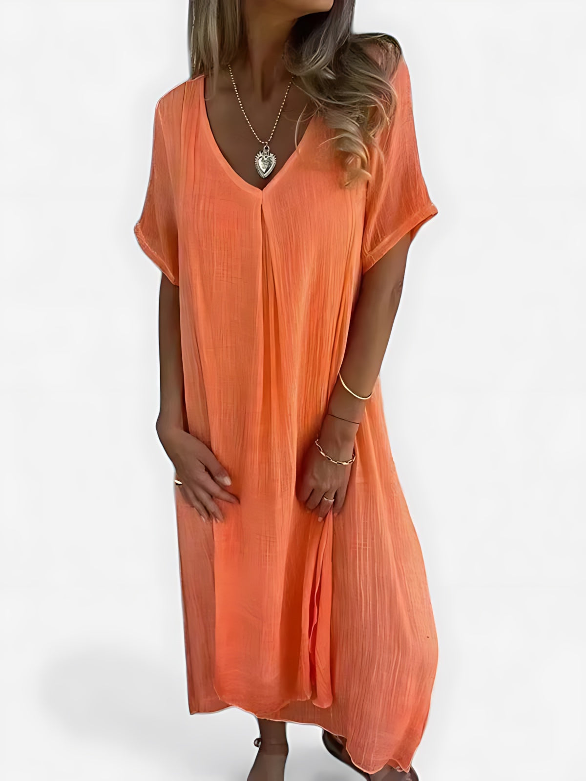 Abigail – V Neck Flowy Summer Maxi Dress
