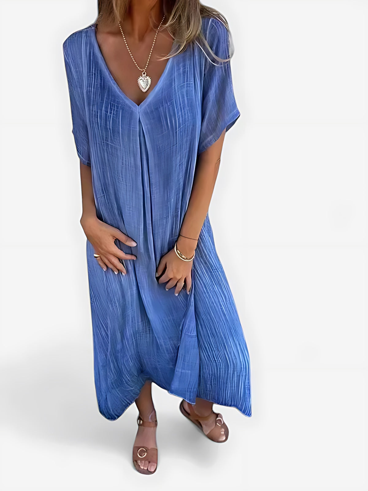 Abigail – V Neck Flowy Summer Maxi Dress