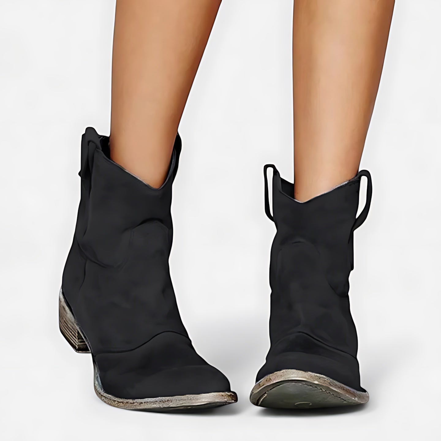 Adaline – Suede Slouchy Ankle Boots