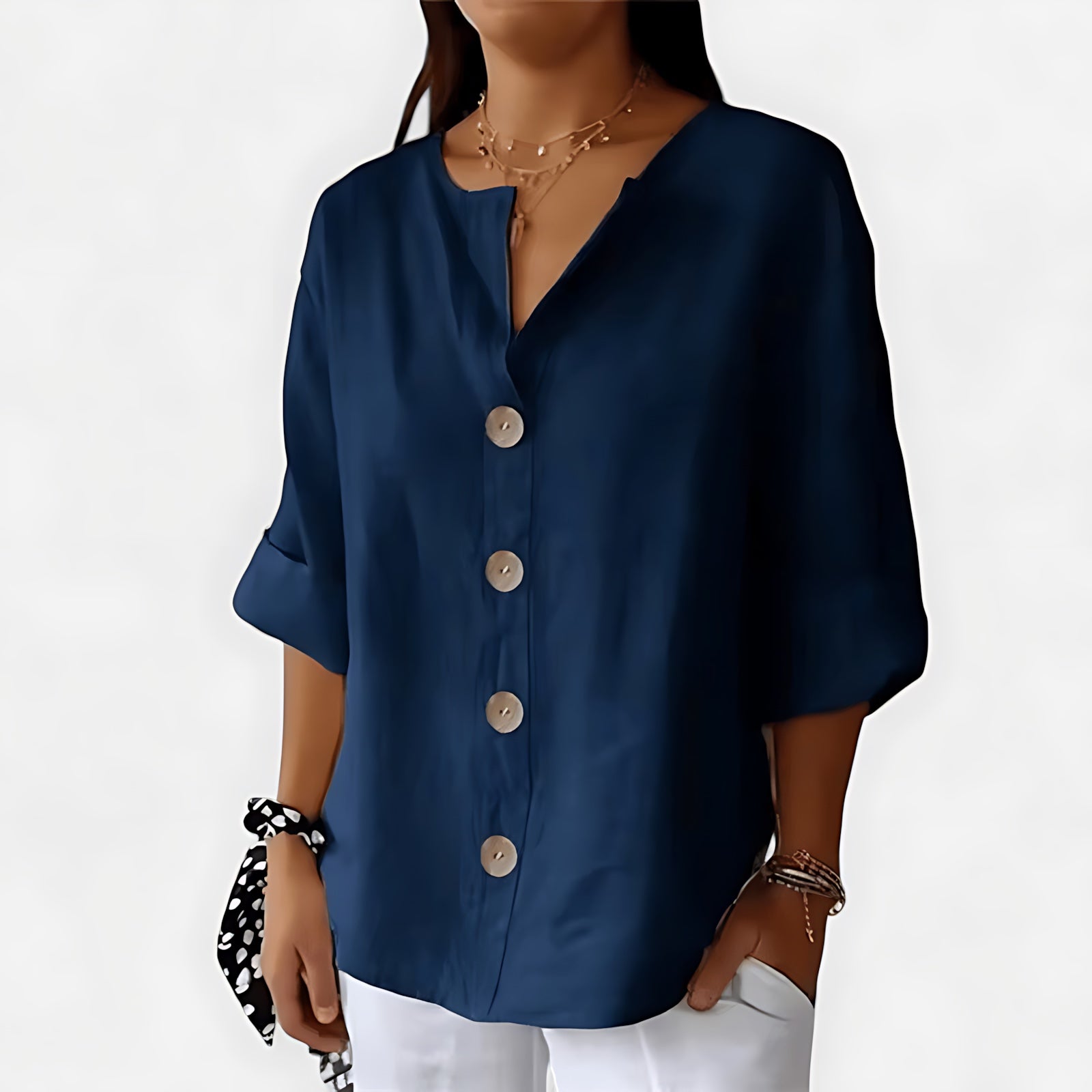 Adalynn – Long Sleeve Collared Shirt