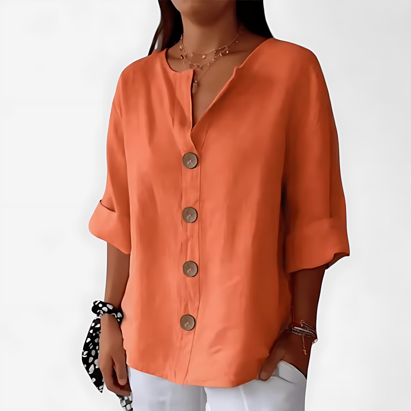 Adalynn – Long Sleeve Collared Shirt